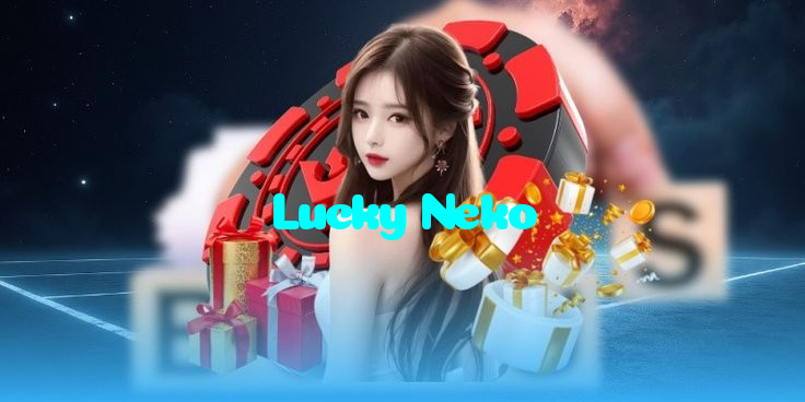 Lucky Neko casino presented on mobile device in Pakistan with slots and live games