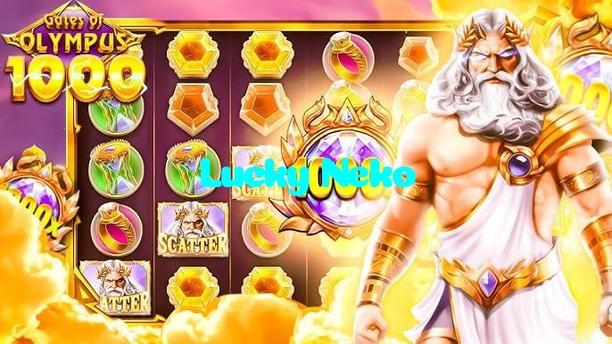 Lucky Neko casino presented on mobile device in Pakistan with slots and live games